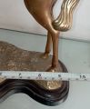 Vintage / Antique Brass & Wood MCM Horse MOM BABY Foal statue figurine Mid Century. 