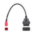 2X 6 to 16 Pin Motorcycle OBD Adaptors OBD2 Diagnostic Cable Extension Connectors for Honda Yamaha Suzuki BENELLI. 