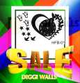 Diggi walls, New Arrival Love Heart with free Butterflies design Wooden Large Wall Clock Modern Design 3D Wall Clock.WE ARE WHOLESALER. 