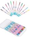 2501-12 Rolling crayon Twist Crayon - Pack of 12pcs different colours. 
