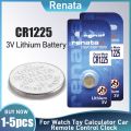 1-5PCS Renata CR1225 CR 1225 3V Lithium Battery DL1225 LM1225 BR1225 ECR1225 For Calculators Watch Toy Car Key Remote Control. 