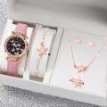Butterfly Jewelry and Fashionable 6Pcs Quartz Watches for Women On-the-Gofor Women Ladies. 