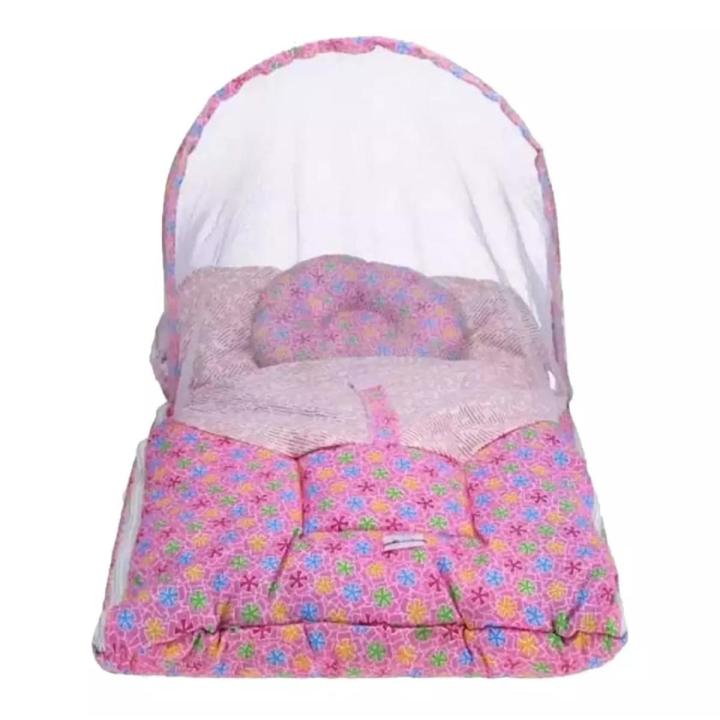 Stylish Soft Baby Bister | Carry Nest With Head Pillow  And Mosquito Net