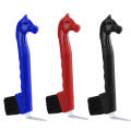 HORSE HEAD PLASTIC HOOF PICK WITH BRUSH. 