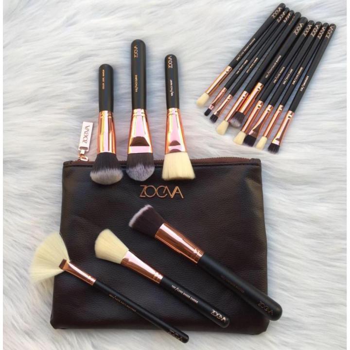 ZOEVA Professional 15 Pieces Makeup Brushes Kit zoeva makeup brushes Makeup Brushes Set with Makeup Pouch - 15 PC -OPC