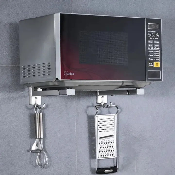 Microwave%20Oven%20Stand%20With%202%20Hooks%20-%20304%20Stainless%20Steel%20Wall%20Mounted%20Microwave%20Oven%20Bracket%20Rack%20Shelf%20-%20Folding%20Wall%20Mount%20Rack%20for%20Microwave%20Kitchen%20Organizer%20/%20Microwave%20Oven%20Rack%20Shelf%20/%20Microwave%20Oven%20Storage%20Rack%20/%20Folding%20Wall%20Bracket%20for%20Microwave%20-%20Image%207