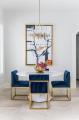 Modern Dining Table: Round Dining Table Set with Four Chairs - Elevate Your Space with Contemporary Style and Functionality. 