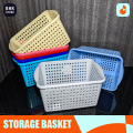 Super Premium Quality Plastic Storage Basket - Multipurpose Portable Organizer Bins with Handles For Kitchen, Bathroom, Bedroom - Large Storage Space - Sturdy Material Hard To Break - Colorful Toys Storage Basket For Kids with Wide Opening Hollow Design. 