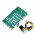 DC10-60V DC motor speed regulator 12V 24V 36V 48V High power drive module PWM controller 20A current regulator. 