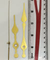 WALL CLOCK HANDS/NEEDLES METALLIC- GOLDEN (HANDS ONLY). 