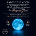Moon Necklace Glow in the Dark, Luminous Crescent Moon Pendant Necklace, Glowing Jewelry for Women & Girls, Night Party Gift. 