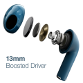 Zero® Aero Wireless Earbuds | Gaming Earbuds | 13mm Base Driver Earbuds  | Quad Mic ENC  | Pocket size  Earbuds for Calling | Noise Cancelling Earbuds | Earbuds for iOS and Android | Best Earbuds for Men and Women. 