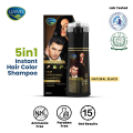 LUVVEL BLACK Hair Darkening Shampoo 200ml - Natural Black - For Men & Women - Faster & Long Lasting. 