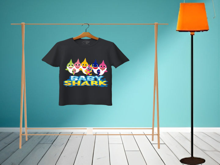 LIOFAB - Baby Shark printed T-Shirt for kids boys and girls