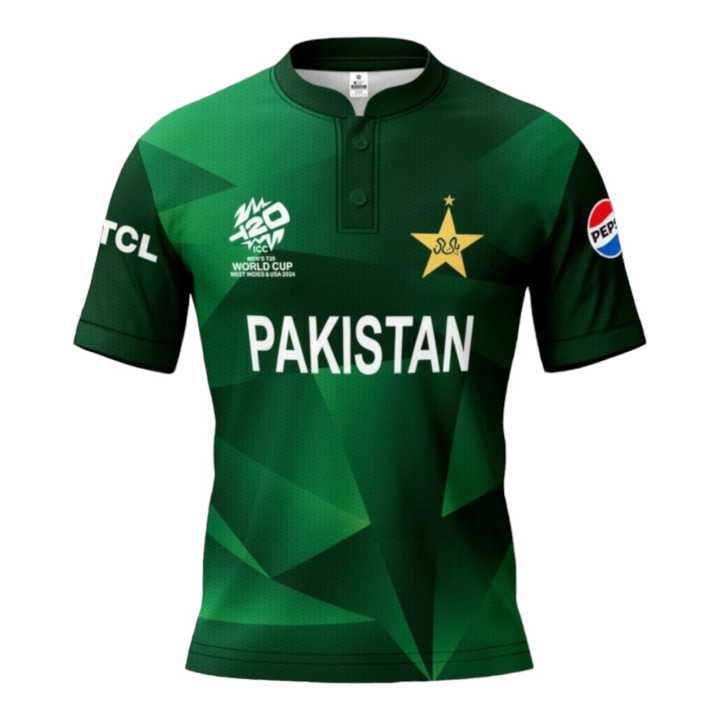 Pakistan Cricket Team Jersey for T20 World Cup 2024 - Official Replica Shirt With Name