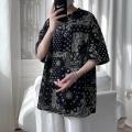 【M-5XL Korean Unisex T-shirt Oversized shirt Fashion Printed Short Crew neck sleeve Oversized Tshirt oversized shirt for men Couple shirt for men casual top hip hop streetwear. 