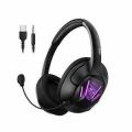 EKSA Air Joy Pro USB Gaming Headset with Detachable Noise Cancelling Mic, 7.1 Surround Sound, USB & 3.5mm Cables, for PC, PS4, PS5, Xbox One - Black/Red. 