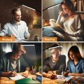 1pc Flexible LED Desk Lamp - Swing Arm Table Light with Clamp, Eye-Caring Gooseneck Task Light, USB Power Cord with Switch, Adjustable Brightness, Energy-Efficient, Space-Saving Design for Home Office - Eid Al-Adha Mubarak Gift Idea. 