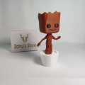 Baby Groot flower Planter/Pot Plant Stand Charming Baby Groot Flower Pot & Pen Holder High Quality Home Decor - Guardians of the Galaxy. 