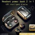 Air Buds Pro Wireless Earbuds with 3500mAh Power Bank, Noise Reduction, 8D Surround Sound, V5.2 Bluetooth. 