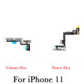 Power Volume Button Flex Cable for iPhone 11 12 Mini Pro Max Mute Silent Switch and Sound Keyboard Ribbon Replacement Part. 