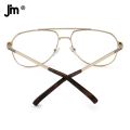 Pilot Double Bridge Anti Blue Light Glasses Men Women Vintage Computer Clear Glasses Prescription custom. 