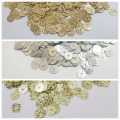 1 Tola  Round Sitaray Glitter 6mm Beautiful Design, Craft Supplies Silver,Gold & Dull Gold. 