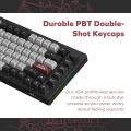 Akko Dracula Castle 5075B Plus Wireless Gaming Keyboard | LED RGB Wireless Keyboard with PBT Keycaps | 2.4 Ghz Bluetooth Keyboard | USB-C Wired Mechanical Keyboard. 