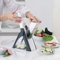 vegetable cutter and slicer 5 in 1 Brava Mandoline Spring Slicer. 