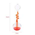 Hand Boiler Love Birds Color Meter Hand Boiler Thermometer Spiral Glass Science Toy Energy Transfer for Children Science Experiment Valentine's Day Gift (Purple). 