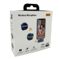 SX21 Dual Mics magnetic lavalier microphone with long battery life Portable Audio Video Recording Mini Mic for Cell Phone  Lavalier Microphone Magnetic with Charging box Wireless for iPhone iPad for Video Conferencing Recording and Live Streaming Vlogging. 