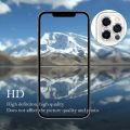iPhone 11 12 Pro Max Bling Glitter Camera Lens Protector Metal Ring + Tempered Glass. 