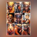 Naruto Anime Manga Stickers UNCUT for Phone Cover Laptop Notebook Scrapbook Journal. 