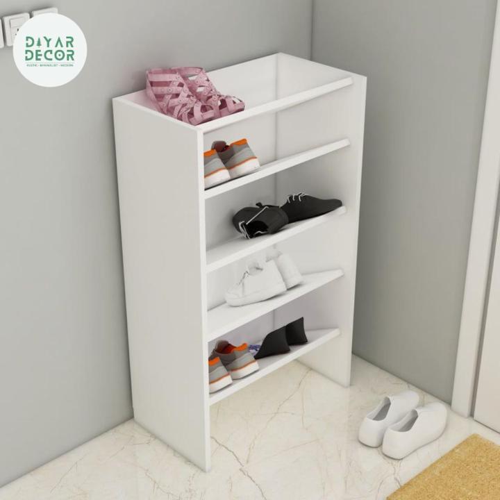 Customize Shoe Rake Wooden Shoe Rack White Cabinet Customize Shoe Rack / 5 Racks (Customize ...
