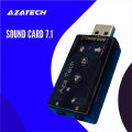 AzaTech Sound Card External USB Sound Card USB 2.0 Virtual 7.1 Channel Stereo 3.5mm Headphone Audio Adapter Microphone Sound Card. 