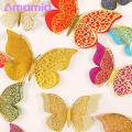 Amamia 3D Stickers Clear Texture Realistic 3D Pattern Butterfly Wall Stickers. 