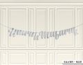 Umrah Mubarak Garland Cursive Style Banners For Decoration Laser Cut Card for Room, Decorate your Home Banner Available in Gold, Silver, Red & Black. 