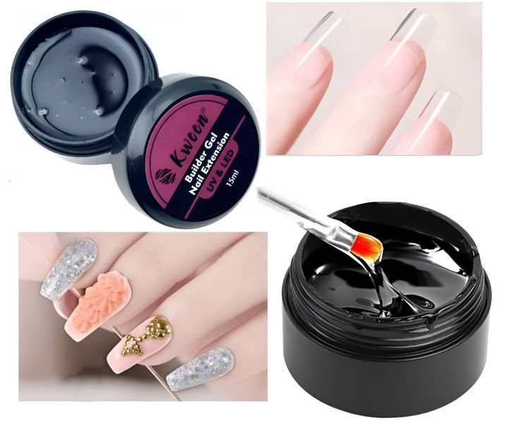 Kween%2015%20ml%20Builder%20Gel%20for%20Gel%20Nails,%204-in-1%20Nail%20Extension%20Gel%20Glue%20Nail%20Strengths%20Nail%20Manicure,%20UV%20Builder%20Gel%20Nail%20Gel%20Builder%20Poly%20Nail%20Quick%20Extension%20Building%20-%20Image%204