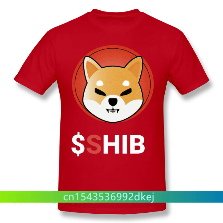 Men Shib Coin Shiba Doge Killer Black T-Shirt Doge Dogecoin Cool TShirt Pure Cotton Tees Harajuku Shirt For Adult Oversize