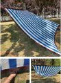Blue/white Sun Shade Net, High Quality, 90% Sun Protection Shade Net UV Resistant, Privacy Screen Fence for Garden Balcony Greenhouse. With loops & rings on every 3 feet distance on sides and double stitched sides with cotton nawar.. 