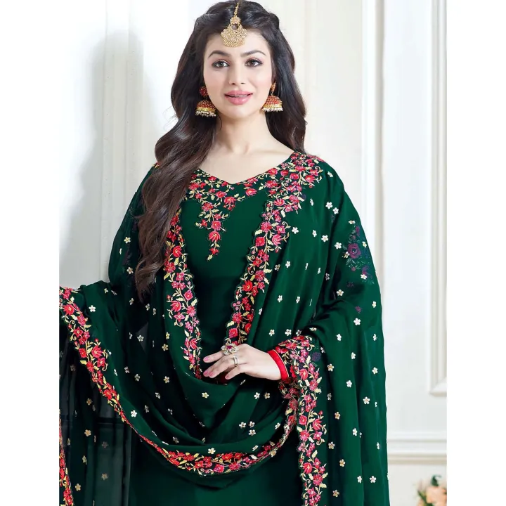 3Pc%20Chiffon%20Embroidered%20Unstitched%20Shalwar%20Kameez%20For%20Ladies%20Green%20SM-03%20-%20Image%203
