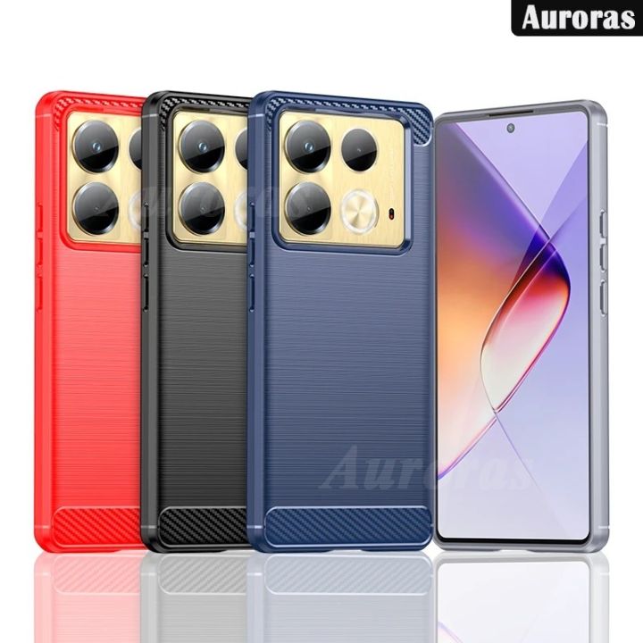 Phone case For infinix Note 40 Back cover Phone Cover Brushed Texture Soft TPU Silicone PU Leather Back Cover For infinix Note 40 Pro Cover cases