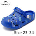【FOOT SOFA】Slippers Fashion New Summer Children Cartoon Characters Cave Shoes Boys And Girls Slippers Sandals Two Wear Antiskid Water Shoes Beach. 