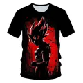 Hot selling new anime DRAGON BALL Dragon Ball 3D printed European size short sleeved T-shirt. 