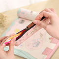 Floral Flower Canvas Zipper Pencil Cases Fabric Flower Pen Bags School Supplies Lonni. 
