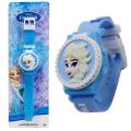 Frozen Princess Elsa Wrist Watch For Girls - Blue. 