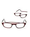 Magnetic Reading Glasses in brown - Reading magnetic Adjustable Glass 1.0 Brown. 