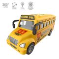 School Bus Van Toy For Kids Yellow School Pickup Van With Music & Flashlights 360 Degree Rotation Bump & Go Force Baby Toddler Handy Interactive Toy. 