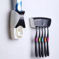 Multicrafts Automatic Toothpaste Dispenser with Toothbrush Holder Wall Mounted Multicolor. 