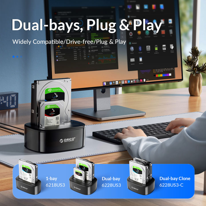 ORICO%206228US3%20C%20Dual%20Bay%20HDD%20Docking%20Station%20with%20Offline%20Clone%20SATA%20to%20USB%203.0%20External%20Hard%20Drive%20Docking%20for%203.5/2.5%20HDD%20SSD%20-%20Image%203